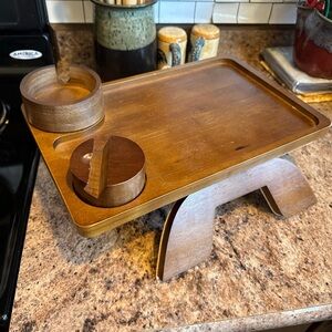 Wooden Sofa Armrest Tray